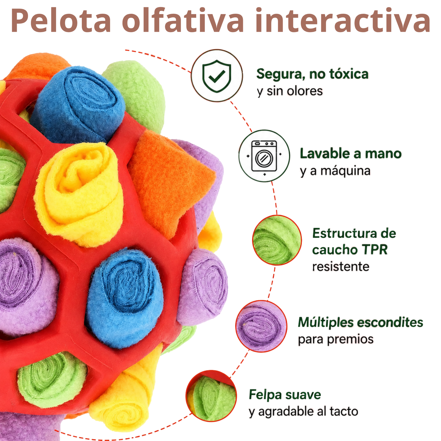 Pelota olfativa interactiva
