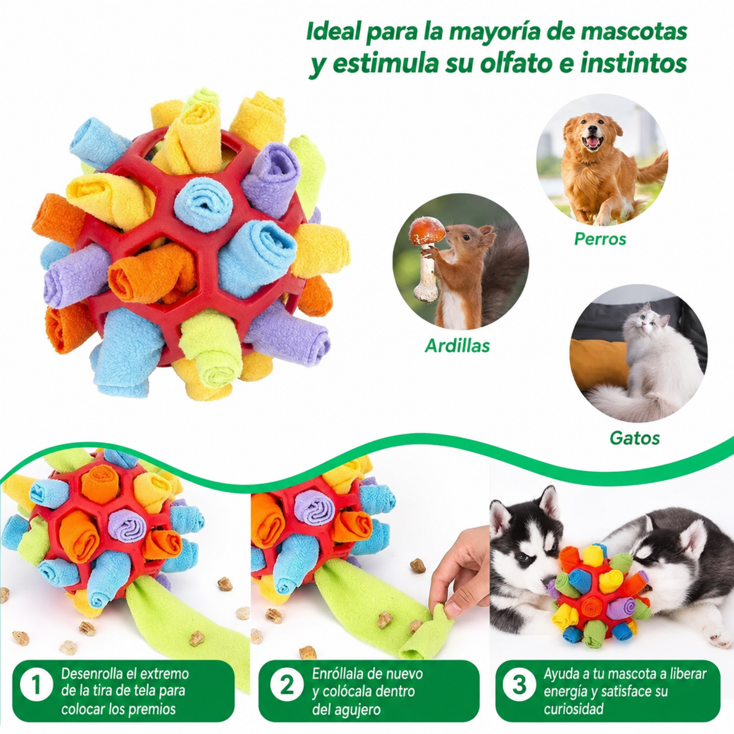 Pelota olfativa interactiva